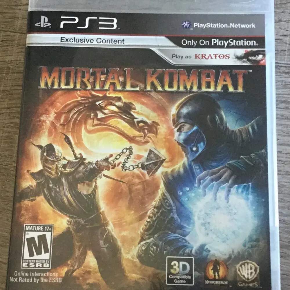 SONY PLAYSTATION 3 Mortal Kombat Exclusive Content Kratos God of War
